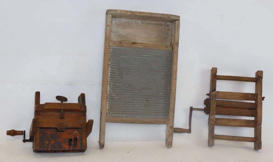 Group of 3 Antique Wash Boards (1 of 5)
