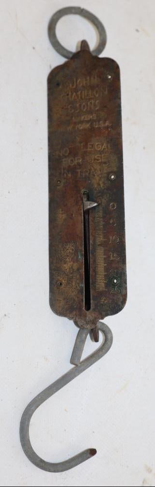 John Chatillon And Sons Brass Hanging Scale (1 of 2)