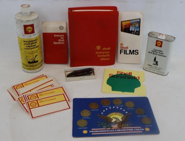 Group of 9 Different Shell Advertising Items (1 of 6)