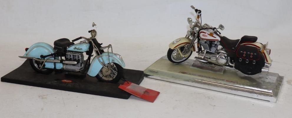 Group of 2 Harley Davidson And Indiana Motorcycle Toy Models (1 of 4)