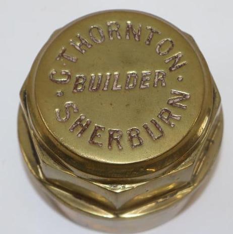 G. Thornton Builder Carriage Brass Automobile Threaded Hubcap (1 of 2)