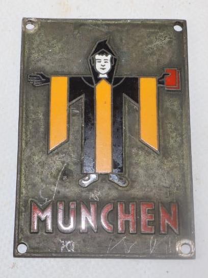 Silver and Cloisonne  Munich Germany Medallion (1 of 2)