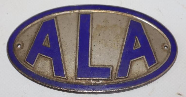 ALA Cloisonne Radiator Emblem Badge: 4.25" x 2.25"