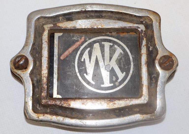 1920's Willys Knight Bumper Guard Emblem: 3.5" x 4.5"