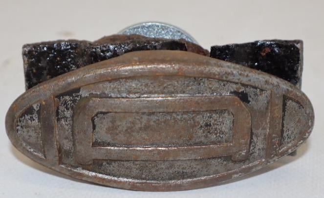 1920's Durant Motor Car Co Bumper Guard Emblem: 3.5" x 1.75"