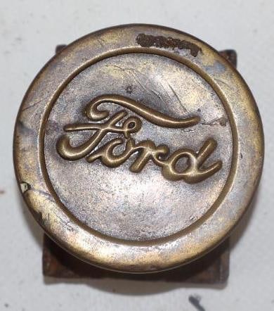 1920's Brass Ford Motor Car Co Bumper Guard Emblem (1 of 2)