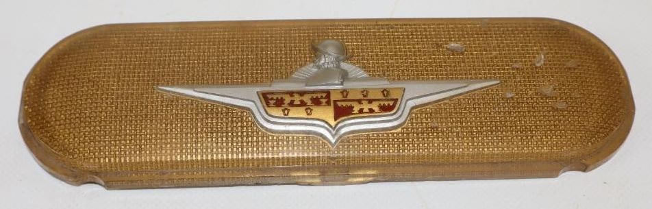 1946-1948 Chrysler DeSoto Steering Wheel Emblem: 7.5" x 2.25"