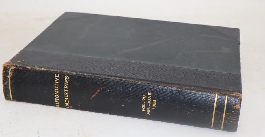 Automotive Industries The Automobile Volume 78 1938  Reference Book (1 of 2)
