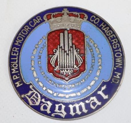 1924-1926 Dagmar Pipe Organ Radiator Emblem (1 of 2)