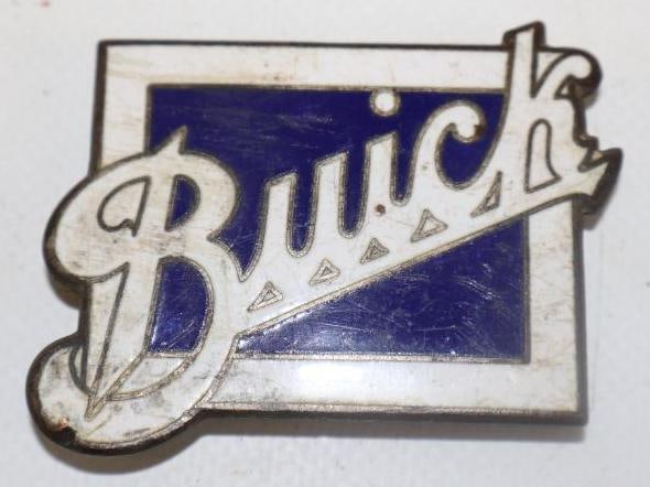 1923-1925 1928 Buick Automobile Radiator Medium Emblem: 2.50" x 2", cloisonne