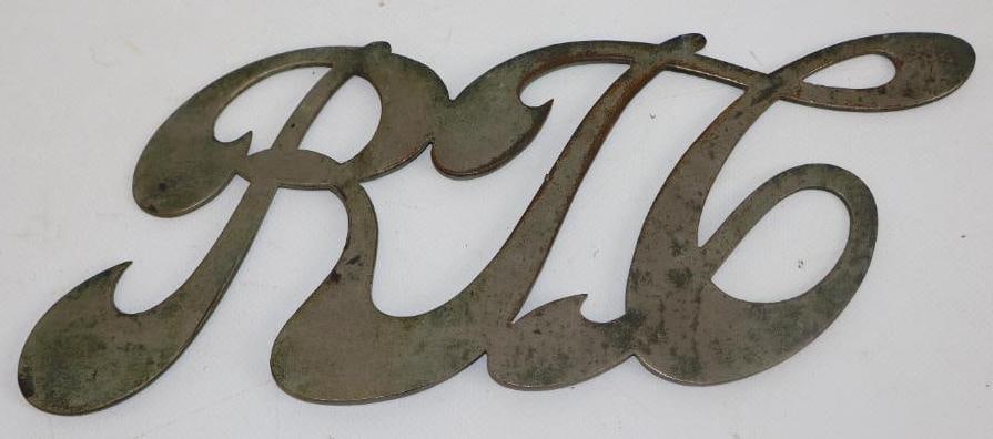 Republic Truck Company Radiator Emblem Script (1 of 2)