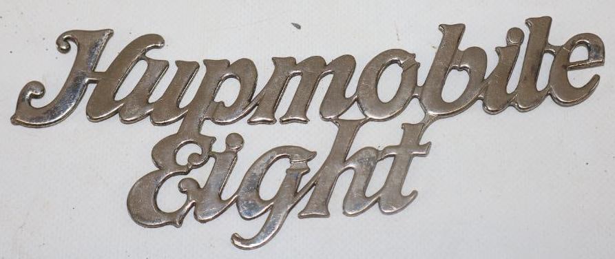 1920's Hupmobile Eight Radiator Emblem Script (1 of 2)