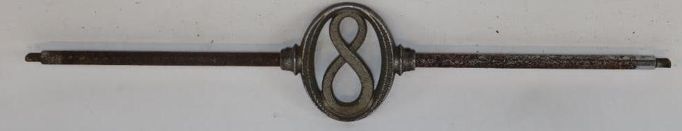 1930's 8 Cylinder Automobile Headlight Bar Emblem (1 of 2)