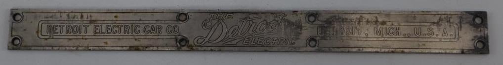 The Detroit Electric Car Co. Sill Plate (1 of 2)
