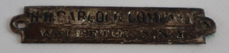 H.M.Babcock Co. ID/Body Name Tag: 2.75" long