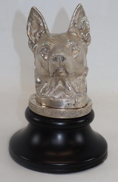 Large Detailed Dog Automobile Radiator Mascot Hood Ornament (1 of 6)
