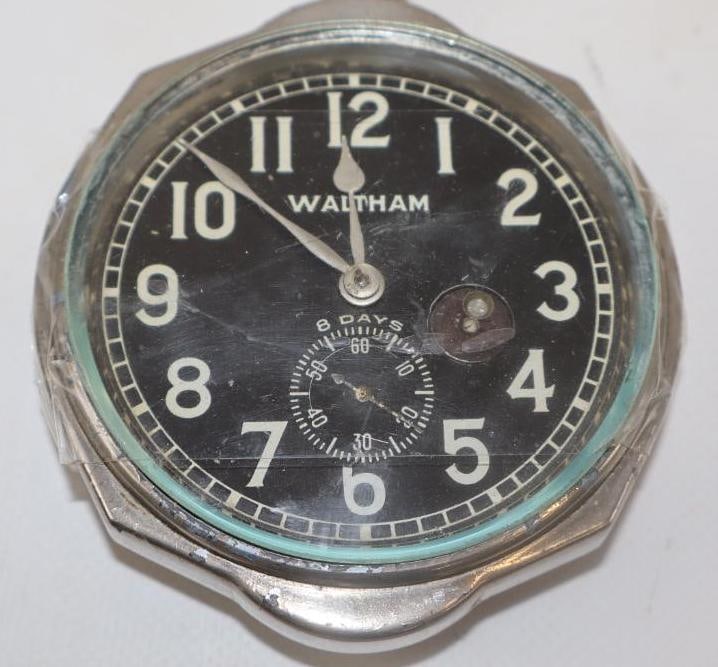 Early Packard Waltham 8 Day Automobile Dash Clock (1 of 3)