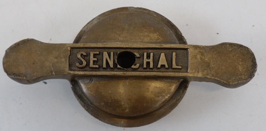 Senechal Threaded Brass Knock-Off Automobile Hubcap (1 of 2)