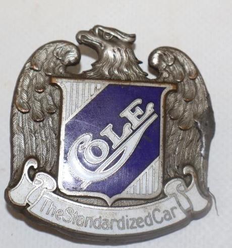 1915 Cole The Standardized Car Automobile Radiator Emblem (1 of 2)