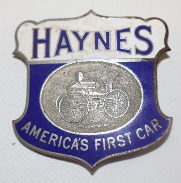 1917-1924 Haynes America's First Car, Haynes Automobile Radiator Emblem (1 of 2)