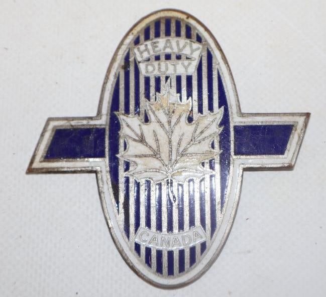 1930-1931 Canadian Chevrolet Heavy Duty Truck Radiator Emblem: 3" x 3", cloisonne