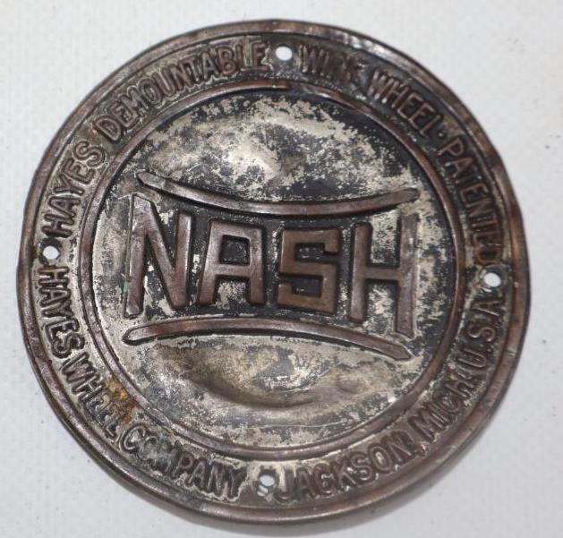 1920's Nash Hayes Wire Wheel Hub Emblem Badge (1 of 2)