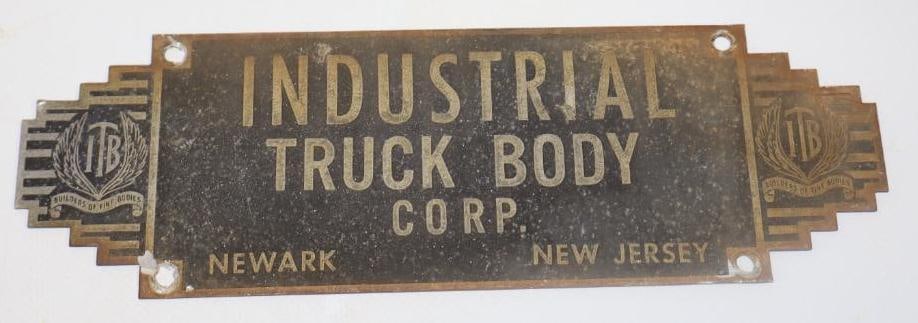 Industrial Truck Body Emblem Badge: 7.75" x 2.5"