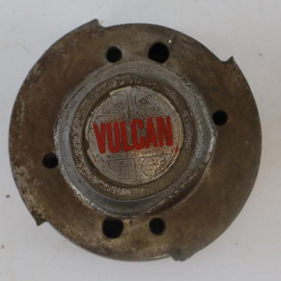 Vulcan Truck Cast Iron Threaded Automobile Hubcap (1 of 2)