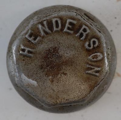 Henderson Cast Aluminum Threaded Automobile Hubcap (1 of 2)