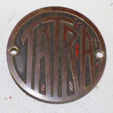 1920's-1930's Tatra Brass Radiator Emblem Badge (1 of 2)