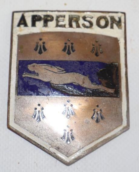 1920's Apperson Jack Rabbitt Radiator Emblem Badge (1 of 2)