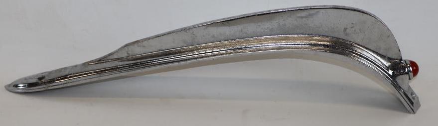 1950's Ruby Red Jeweled Accessory Chrome Automobile Trim (1 of 3)