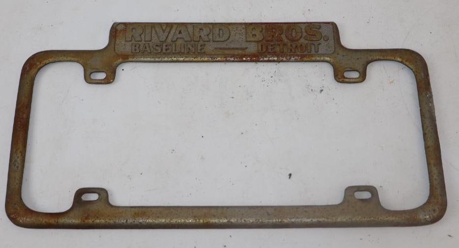 Rivard Bros. Baseline Detroit License Plate Frame (1 of 2)