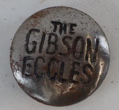 The Gibson Eccles Aluminum Automobile Hubcap: 1.75" diameter.