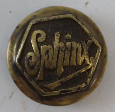 Sphinx Brass Threaded Automobile Hubcap (1 of 2)