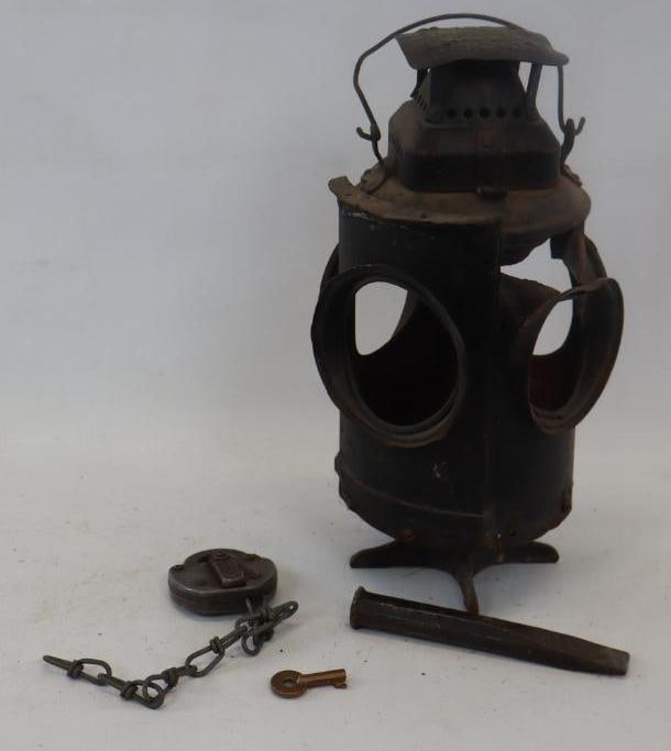 Group of 3 Rail Road Lantern Lock and Chisel (1 of 9)