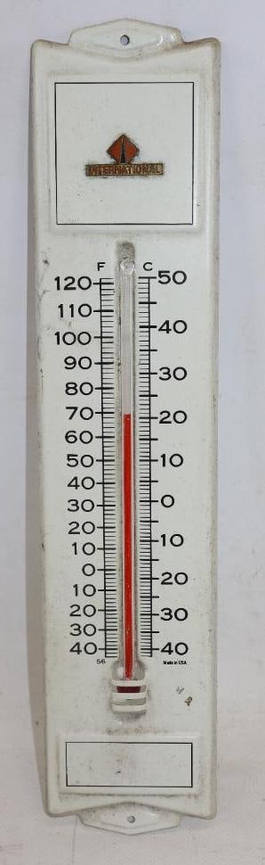 International Trucks Advertising Thermometer: 12.5" x 2.75"
