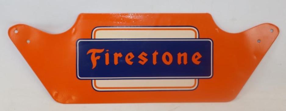 Unbent Firestone Tire Holder Display Half: 22 1/2" x 7 1/2"