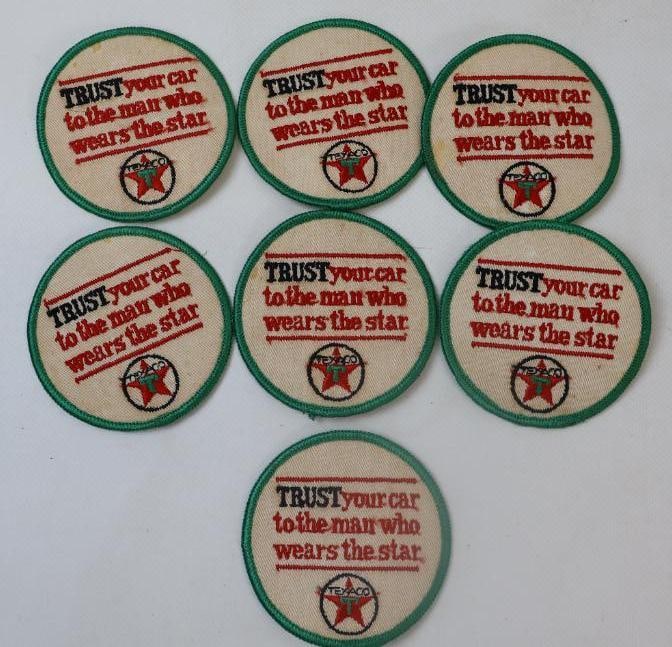 Group of 7 Texaco Advertising Patches (1 of 3)