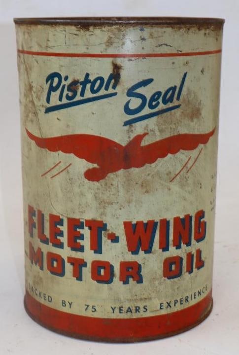 Fleetwing Piston Seal 35 Cent Pricer 5 Quart Metal Oil Can (1 of 4)