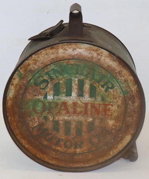 Sinclair Opaline 5 Gallon Rocker Motor Oil Can (1 of 4)