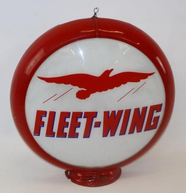 13.5" Fleet-Wing Gas Pump Globe Lense (1 of 4)