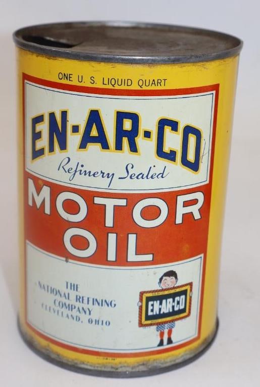 En-Ar-Co Metal 1 Quart Oil Can (1 of 4)