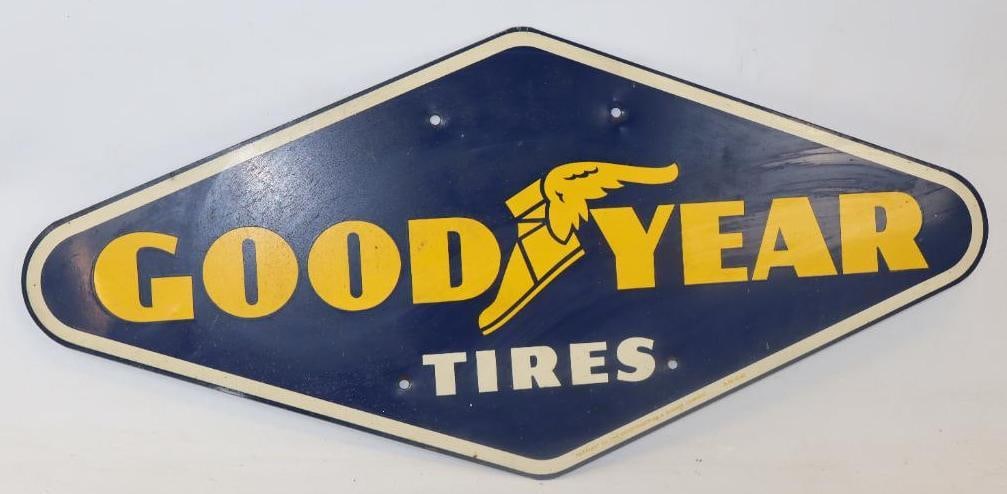 Goodyear Tires Single Sided Advertising Rack Sign (1 of 4)