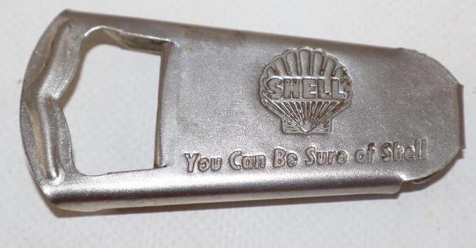 Debossed Shell You Can Be Sure With Shell Bottle Cap Opener: 3" x 1.50"