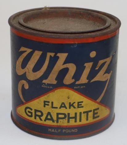 Whiz Flake Graphite Paper Label Advertising Can (1 of 2)