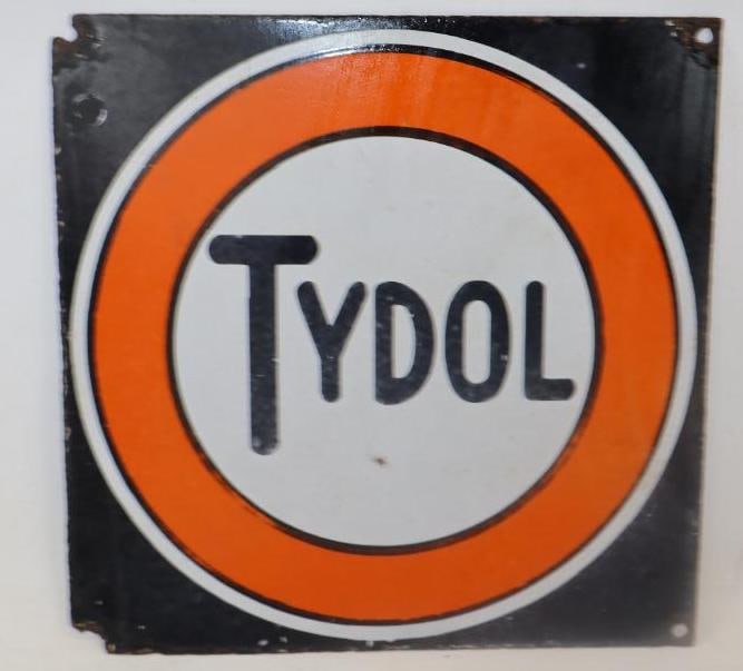 Tyde Water Tydol Porcelain Gas Pump Plate (1 of 2)
