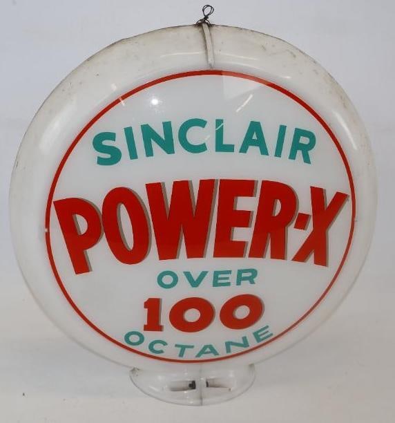 13.5" Sinclair Power-X 100 Octane Gas Pump Globe Lense (1 of 4)