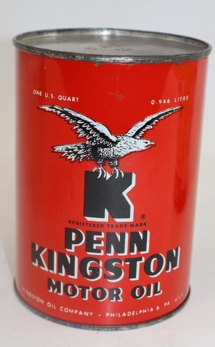 Penn Kingston Metal 1 Quart Oil Can: 32 ounces empty