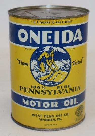 Oneida Time Tested Metal 1 Quart Oil Can (1 of 4)